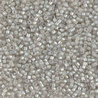 DB1711- 11/0 Pearl Lined Gray Mist AB Miyuki Delica Beads (50 Gm, 250 Gm)