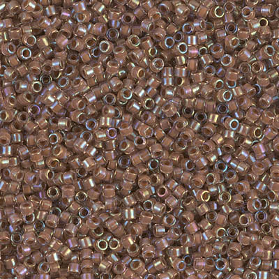DB1732- 11/0 Cocoa Lined Crystal AB Miyuki Delica Beads (50 Gm, 250 Gm)