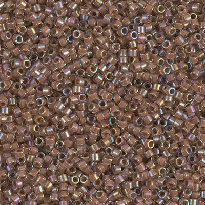 DB1732- 11/0 Cocoa Lined Crystal AB Miyuki Delica Beads (50 Gm, 250 Gm)