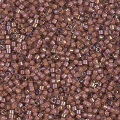 DB1737- 11/0 Rose Lined Amethyst AB Miyuki Delica Beads (50 Gm, 250 Gm)