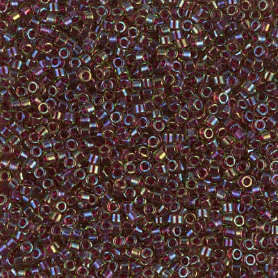 DB1748- 11/0 Cranberry Lined Chartreuse AB Miyuki Delica Beads (50 Gm, 250 Gm)