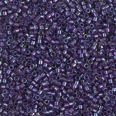 DB1756- 11/0 Shimmering Purple Lined Amethyst AB Miyuki Delica Beads (50 Gm, 250 Gm)