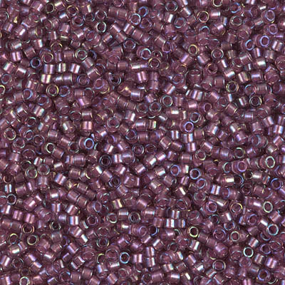 DB1757- 11/0 Shimmering Orchid Lined Amethyst AB Miyuki Delica Beads (50 Gm, 250 Gm)