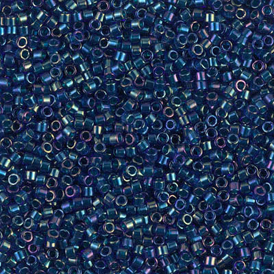 DB1763- 11/0 Emerald Lined Cobalt AB Miyuki Delica Beads (50 Gm, 250 Gm)