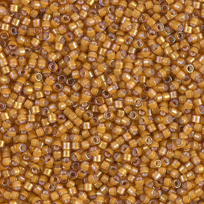 DB1778- 11/0 White Lined Topaz AB Miyuki Delica Beads (50 Gm, 250 Gm)