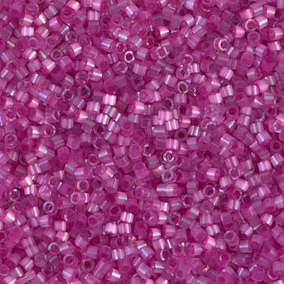 DB1808- 11/0 Dyed Fuchsia Silk Satin Miyuki Delica Beads (50 Gm, 250 Gm)
