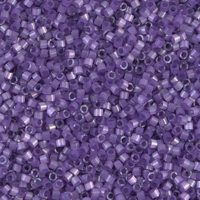 DB1809- 11/0 Dyed Lilac Silk Satin Miyuki Delica Beads (50 Gm, 250 Gm)