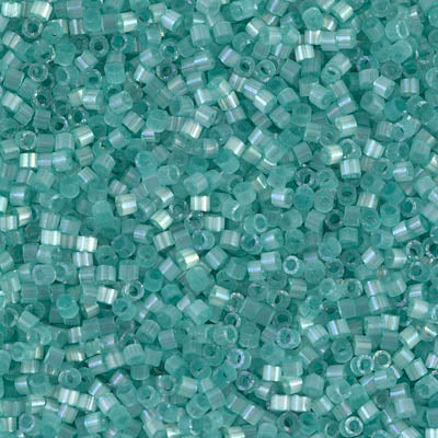 DB1812- 11/0 Dyed Light Aqua Green Silk Satin Miyuki Delica Beads (50 Gm, 250 Gm)