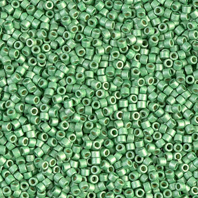 DB1844F- 11/0 Duracoat Galvanized Matte Dark Mint Green Miyuki Delica Beads (50 Gm, 250 Gm)