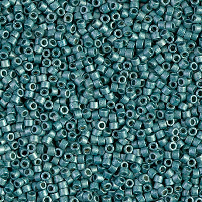 DB1847F- 11/0 Duracoat Galvanized Matte Dark Sea Foam Miyuki Delica Beads (50 Gm, 250 Gm)