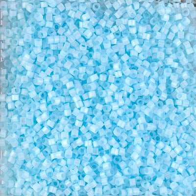 DB1859- 11/0 Silk Inside Dyed Frozen Blue Miyuki Delica Beads (50 Gm, 250 Gm)