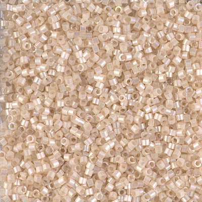 DB1874- 11/0 Silk Inside Dyed Pale Apricot AB Miyuki Delica Beads (50 Gm, 250 Gm)