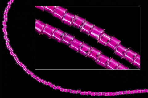DB2037- 10/0 Luminous Hot Magenta Miyuki Delica Beads (10 Gm, 50 Gm, 250 Gm)