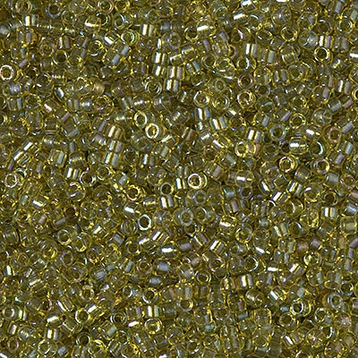 DB2377- 11/0 Inside Dyed Lime Miyuki Delica Beads (50 Gm, 250 Gm)