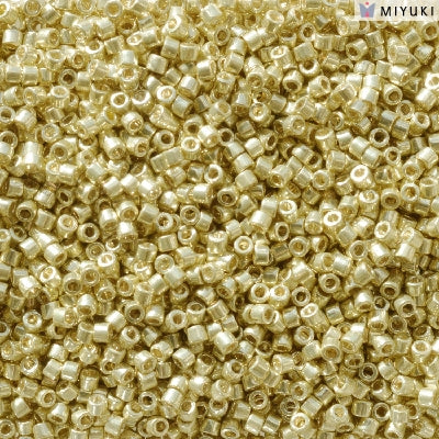 DB2502- 11/0 Duracoat Galvanized Yellow Miyuki Delica Beads (50 Gm, 250 Gm)