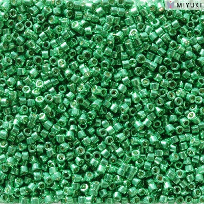 DB2505- 11/0 Duracoat Galvanized Dark Mint Green Miyuki Delica Beads (50 Gm, 250 Gm)