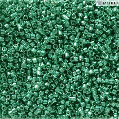 DB2506- 11/0 Duracoat Galvanized Dark Aqua Green Miyuki Delica Beads (50 Gm, 250 Gm)
