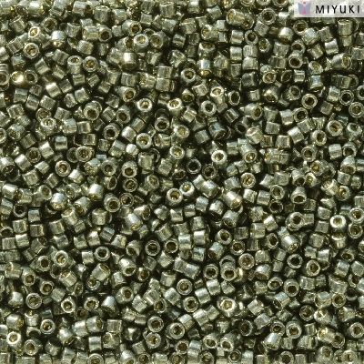 DB2512- 11/0 Duracoat Galvanized Dark Steel Green Miyuki Delica Beads (50 Gm, 250 Gm)