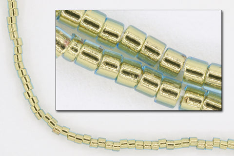 DB2522- 11/0 24 Kt. Gold Lined Light Aqua Miyuki Delica Beads (50 Gm, 250 Gm)