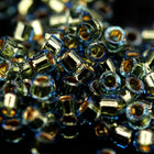 DB2523- 11/0 24 Kt. Gold Lined Light Blue Miyuki Delica Beads (50 Gm, 250 Gm)