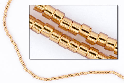 DB2524- 11/0 24 Kt. Gold Lined Pale Rose Miyuki Delica Beads (50 Gm, 250 Gm)