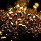 DB2525- 11/0 24 Kt. Gold Lined Pale Gray Miyuki Delica Beads (50 Gm, 250 Gm)