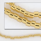 DB2525- 11/0 24 Kt. Gold Lined Pale Gray Miyuki Delica Beads (50 Gm, 250 Gm)