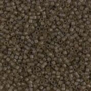 DBS384- 15/0 Matte Transparent Smoky Quartz Miyuki Delica Beads (5 Gm, 50 Gm, 250 Gm)