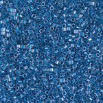 DB920- 11/0 Shimmering Bright Blue Lined Crystal Miyuki Delica Cut Beads (50 Gm, 250 Gm)