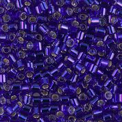DBL047- 8/0 Silver Lined Cobalt Miyuki Delica Beads (50 Gm, 250 Gm)