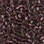 DBL1204- 8/0 Silver Lined Dark Amethyst Miyuki Delica Beads (50 Gm, 250 Gm)