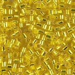 DBL145- 8/0 Silver Lined Yellow Miyuki Delica Beads (50 Gm, 250 Gm)