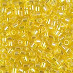 DBL171- 8/0 Transparent Yellow AB Miyuki Delica Beads (10 Gm, 50 Gm, 250 Gm)