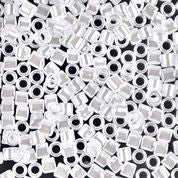 DBL231- 8/0 White Luster Lined Crystal Miyuki Delica Beads (10 Gm, 50 Gm, 250 Gm)