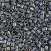 DBL307- 8/0 Matte Metallic Grey Miyuki Delica Beads (10 Gm, 50 Gm, 250 Gm)