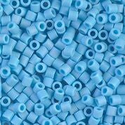DB879- 8/0 Matte Opaque Sky Blue AB Delica Beads (10 Gm, 50 Gm, 250 Gm)