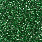 DB046- 10/0 Silver Lined Green Miyuki Delica Beads (50 Gm, 250 Gm)