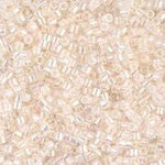 DB052- 11/0 Pale Peach Lined Crystal AB Miyuki Delica Beads (50 Gm, 250 Gm)