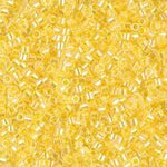 DB053- 10/0 Light Yellow Lined Crystal AB Miyuki Delica Beads (50 Gm, 250 Gm)