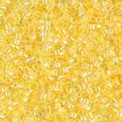 DB053- 11/0 Light Yellow Lined Crystal AB Miyuki Delica Beads (50 Gm, 250 Gm)