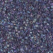 DB059- 11/0 Amethyst Lined Crystal AB Miyuki Delica Beads (50 Gm, 250 Gm)