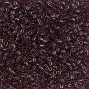 DB1104- 10/0 Transparent Dark Amethyst Miyuki Delica Beads (50 Gm, 250 Gm)