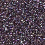 DB1244- 10/0 Transparent Amethyst AB Miyuki Delica Beads (50 Gm, 250 Gm)
