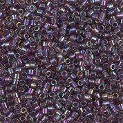 DB1244- 10/0 Transparent Amethyst AB Miyuki Delica Beads (50 Gm, 250 Gm)
