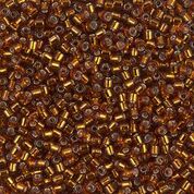 DBS144- 15/0 Silver Lined Dark Topaz Miyuki Delica Beads (5 Gm, 50 Gm, 250 Gm)