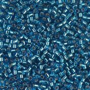 DBS149- 15/0 Silver Lined Dark Aqua Miyuki Delica Beads (5 Gm, 50 Gm, 250 Gm)