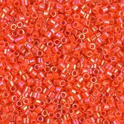 DBS161- 15/0 Opaque Orange AB Miyuki Delica Beads (5 Gm, 50 Gm, 250 Gm)