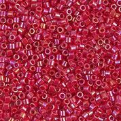 DB162- 11/0 Opaque Red AB Miyuki Delica Beads (50 Gm, 250 Gm)