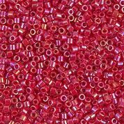 DBS162- 15/0 Opaque Red AB Miyuki Delica Beads (5 Gm, 50 Gm, 250 Gm)