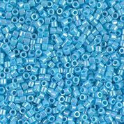DB164- 11/0 Opaque Light Blue AB Miyuki Delica Beads (50 Gm, 250 Gm)